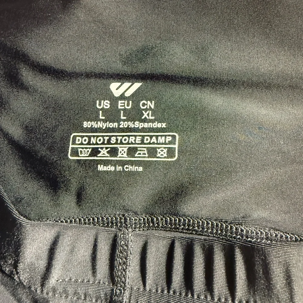 Wulibike  Black Leggings with Reflective Detail